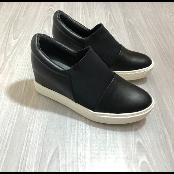 Black Wedge Sneaker - Picture 4 of 4